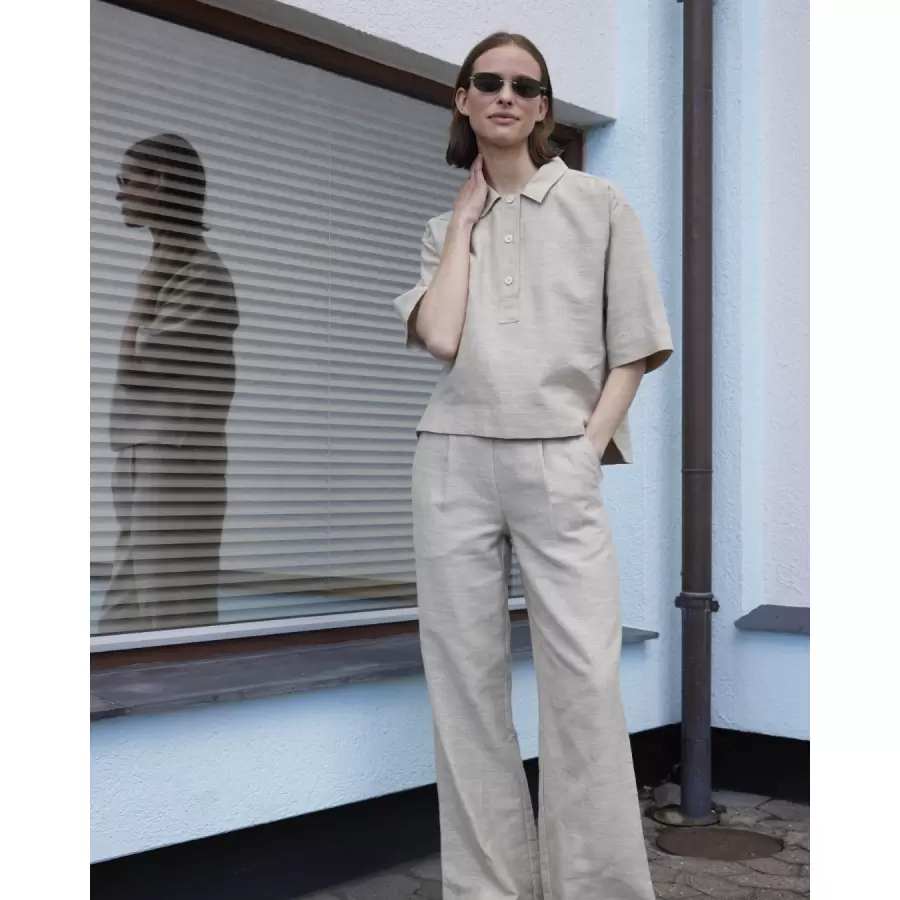 esmé studios - Kaya Boxy Shirt, Brownie Mélange