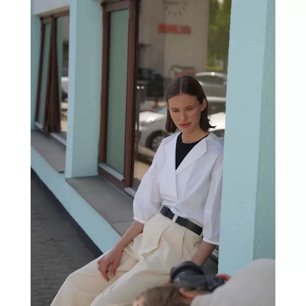 esmé studios - Coral Blouse, White