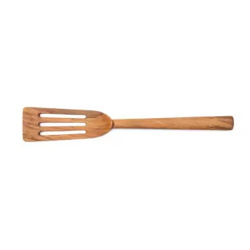 Kampmann - Spatel med huller Smal, Teak L:31 Kampmann - Spatel med huller Smal, Teak L:31