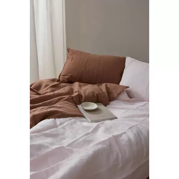 Dawn Designs - Sengesæt Hør/Bomuld, Mocha Brown 140*200/60*63