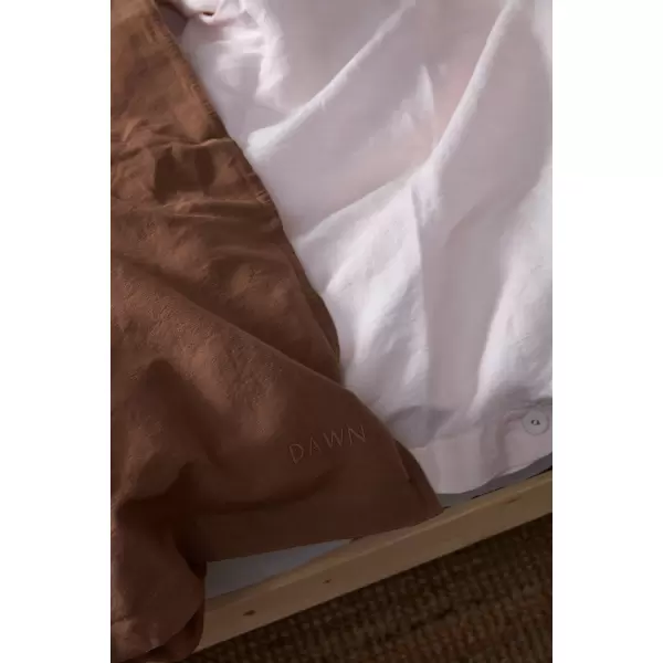 Dawn Designs - Sengesæt Hør/Bomuld, Mocha Brown 140*200/60*63