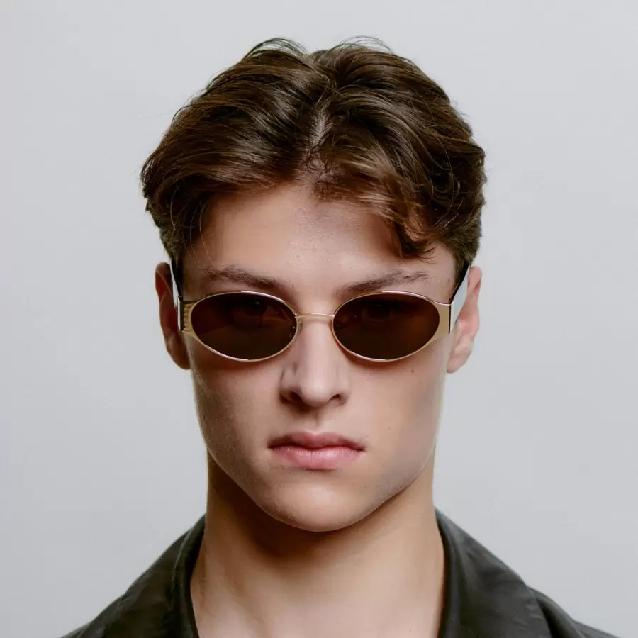 A.Kjærbede - Solbrille Bella, Gold Demi Tortoise