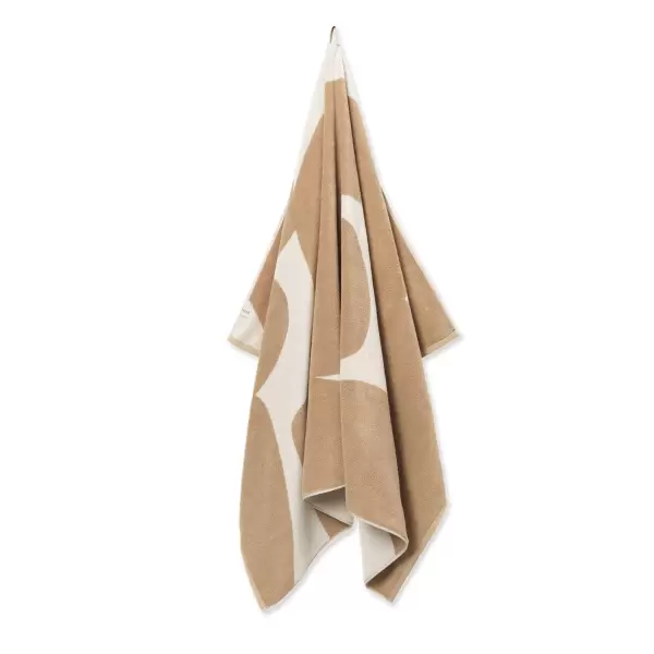 Ferm Living - Badehåndklæde Ebb, Sand/Off-White 70*140