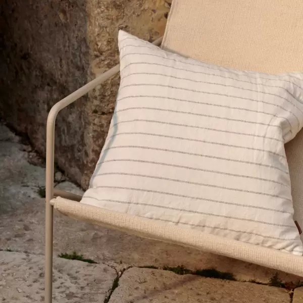 Ferm Living - Pude Grand, Off-White/Chocolate 50*50