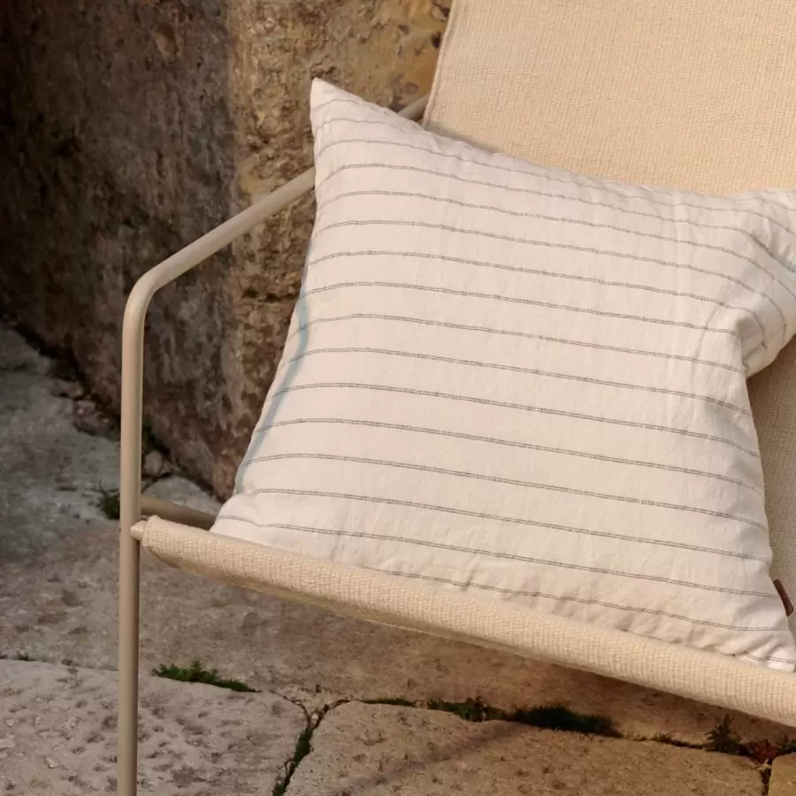 Ferm Living - Pude Grand, Off-White/Chocolate 50*50