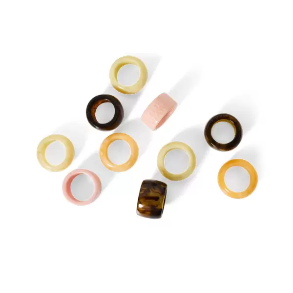 HK living - 4 Servietringe Sunrise