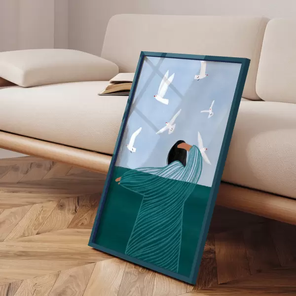 INCADO - Ramme Slim Midnight Teal, A3 INCADO - Ramme Slim Midnight Teal, A3