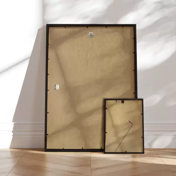 INCADO - Ramme A3 Slim Sort Træstruktur FSC