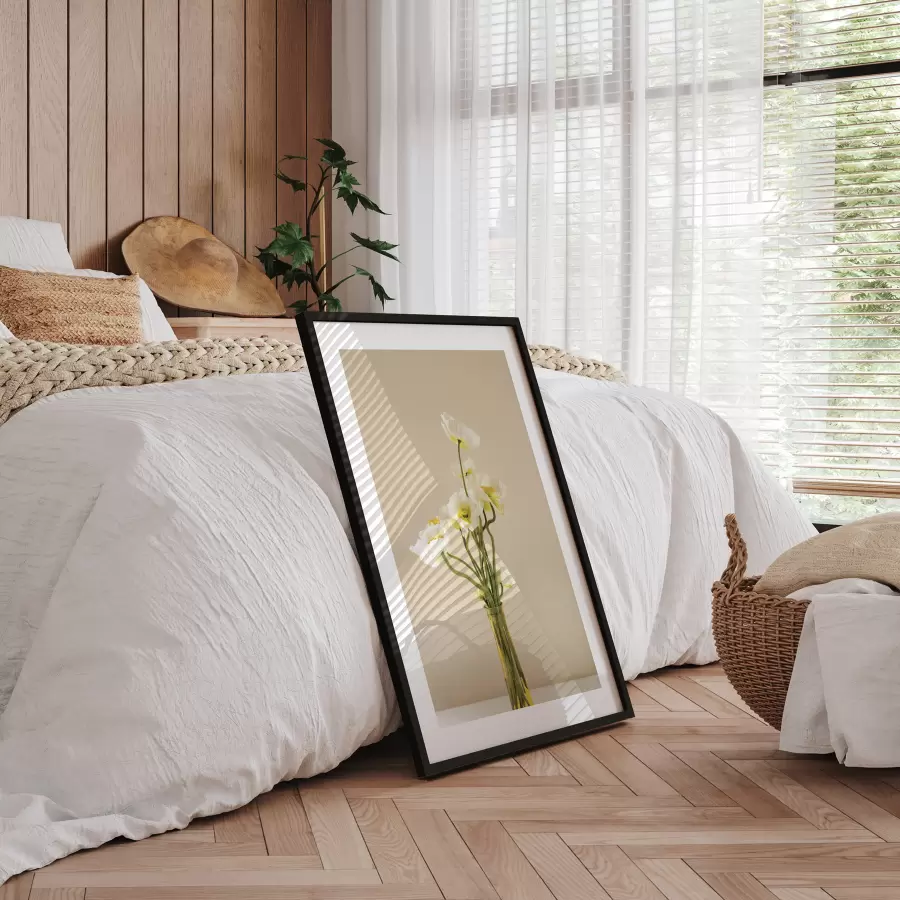 INCADO - Ramme A3 Slim Sort Træstruktur FSC