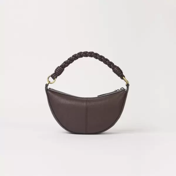 O My Bag - Leo Mini Twisted Handle, Chocolate Soft Grain