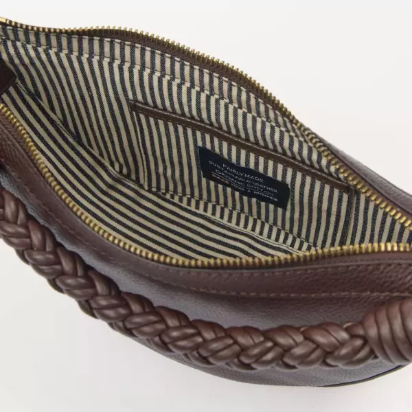 O My Bag - Leo Mini Twisted Handle, Chocolate Soft Grain