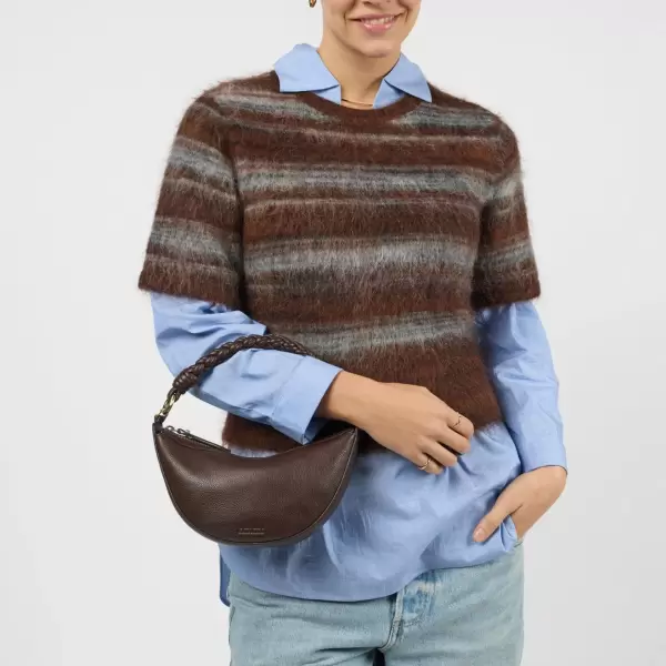 O My Bag - Leo Mini Twisted Handle, Chocolate Soft Grain