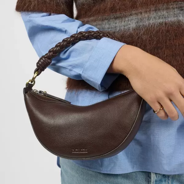O My Bag - Leo Mini Twisted Handle, Chocolate Soft Grain
