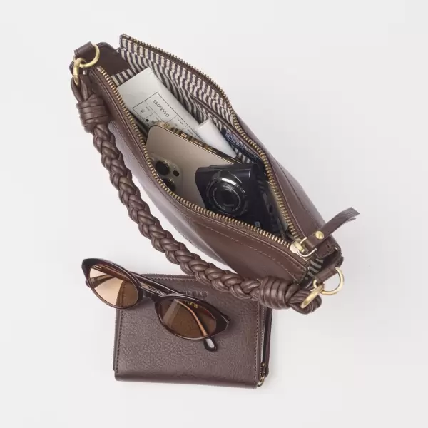 O My Bag - Leo Mini Twisted Handle, Chocolate Soft Grain