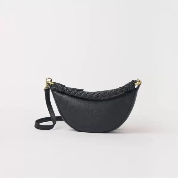 O My Bag - Leo Mini Twisted Handle, Black Soft Grain
