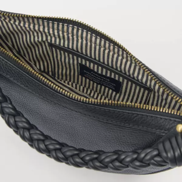 O My Bag - Leo Mini Twisted Handle, Black Soft Grain