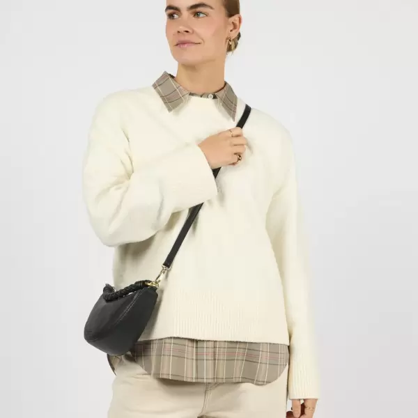 O My Bag - Leo Mini Twisted Handle, Black Soft Grain