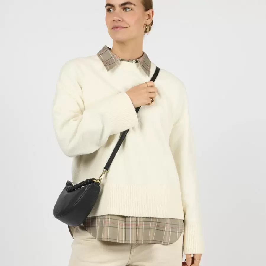 O My Bag - Leo Mini Twisted Handle, Black Soft Grain