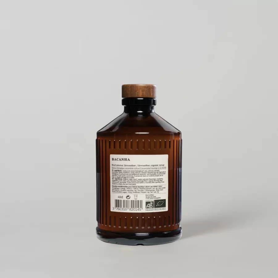 Bacanha - Organic Brut Syrup, Grenadine 400 ml