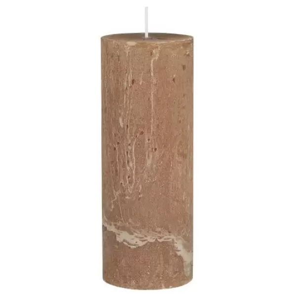 Ib Laursen - Bloklys Rustik, Hvid Ø:6,8*18, Fl. farver Ib Laursen - Bloklys Rustik, Hvid Ø:6,8*18, Fl. farver