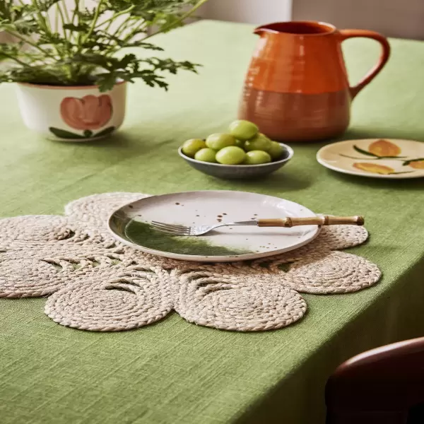 dixie - Dækkeserviet Elin Anemone, Natur Ø:40