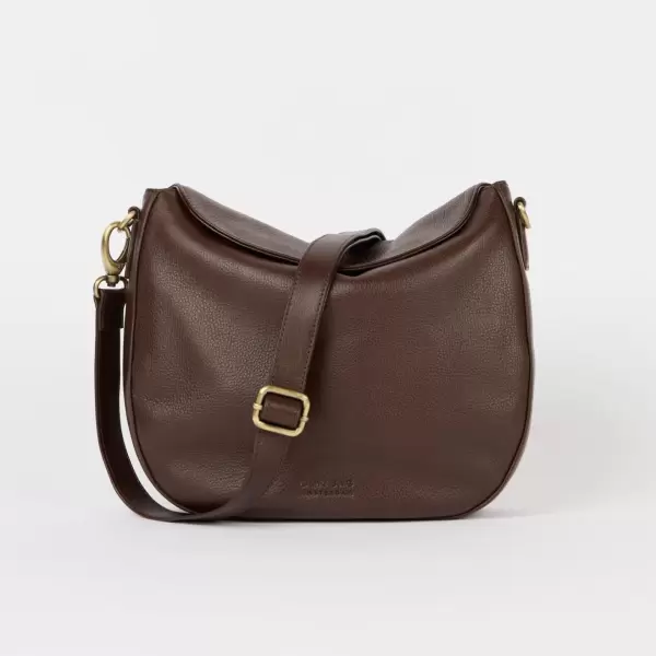 O My Bag - Cross Body Lana Soft Grain Leather, Chocolate