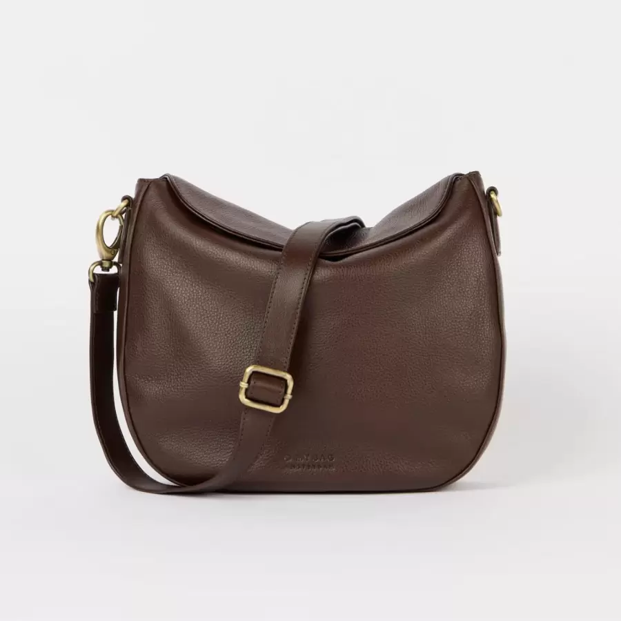 O My Bag - Cross Body Lana Soft Grain Leather, Chocolate