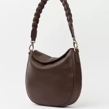 O My Bag - Cross Body Lana Soft Grain Leather, Chocolate