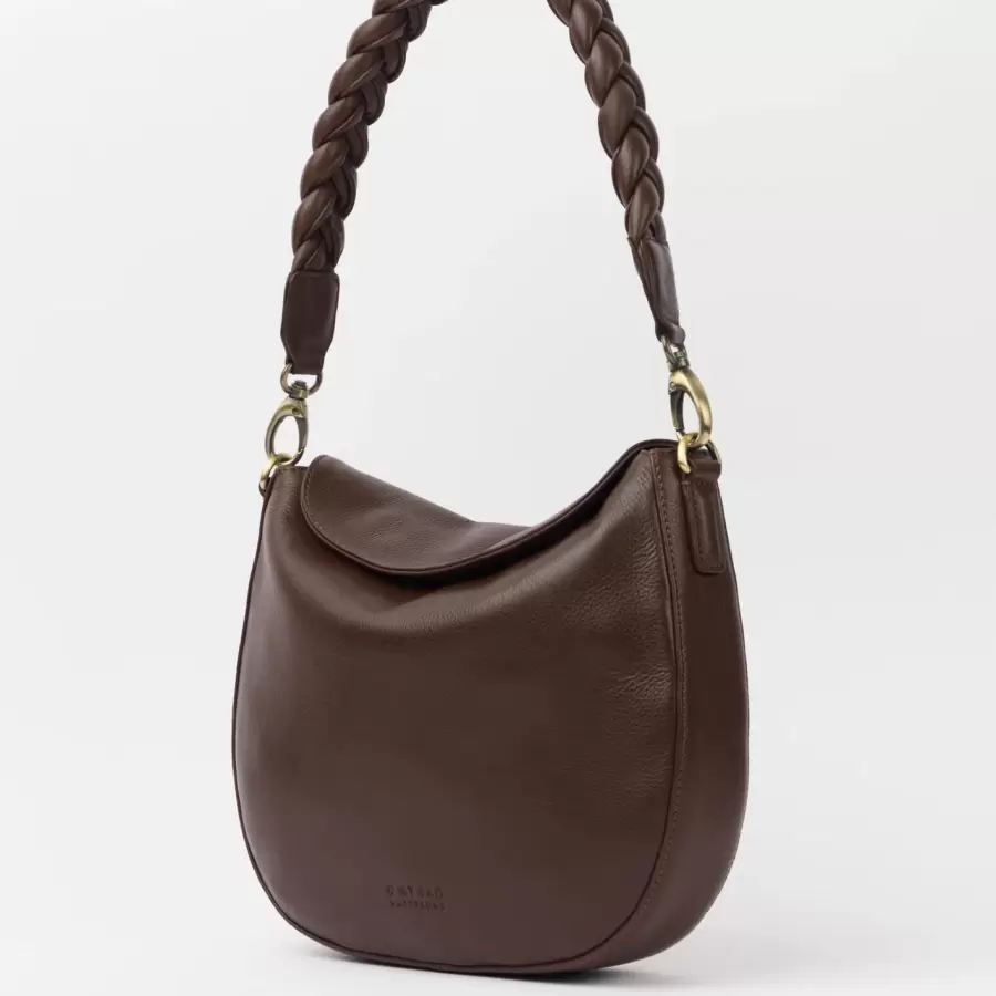 O My Bag - Cross Body Lana Soft Grain Leather, Chocolate