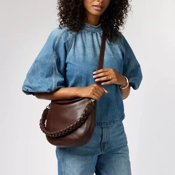 O My Bag - Cross Body Lana Soft Grain Leather, Chocolate