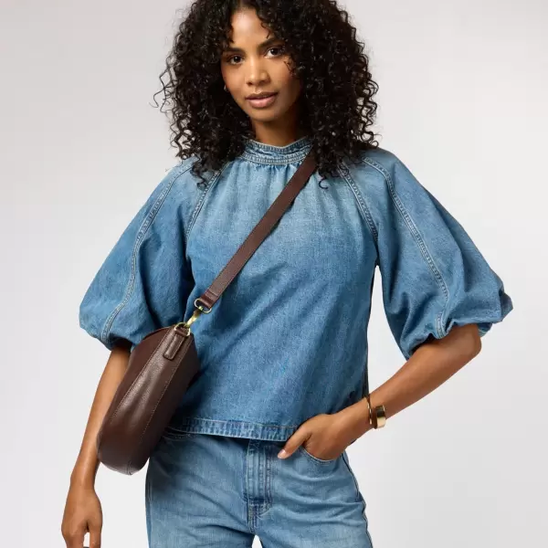 O My Bag - Cross Body Lana Soft Grain Leather, Chocolate