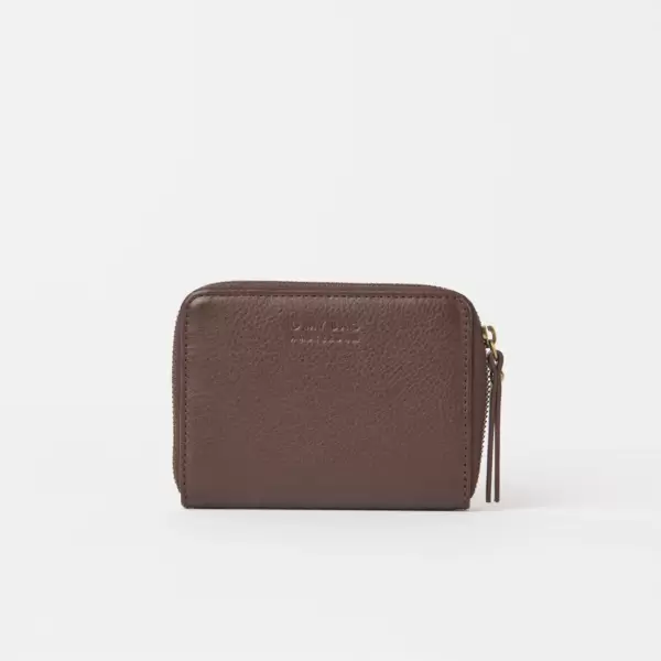 O My Bag - Robbie Wallet Soft Grain Leather, Chocolate