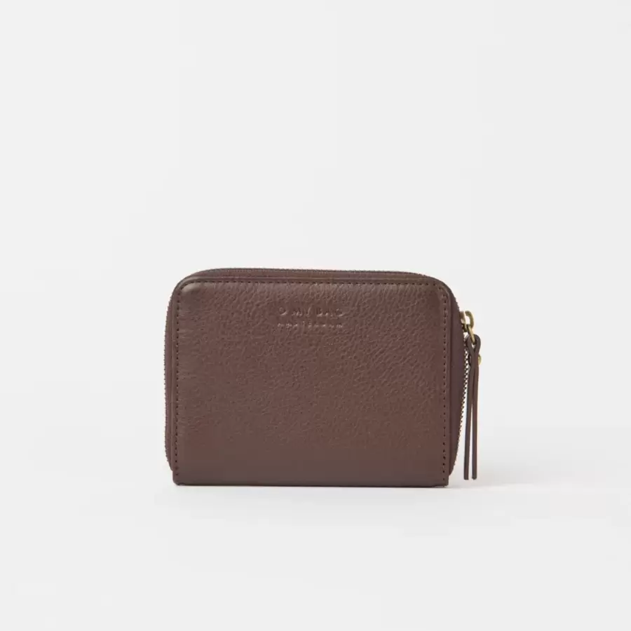 O My Bag - Robbie Wallet Soft Grain Leather, Chocolate