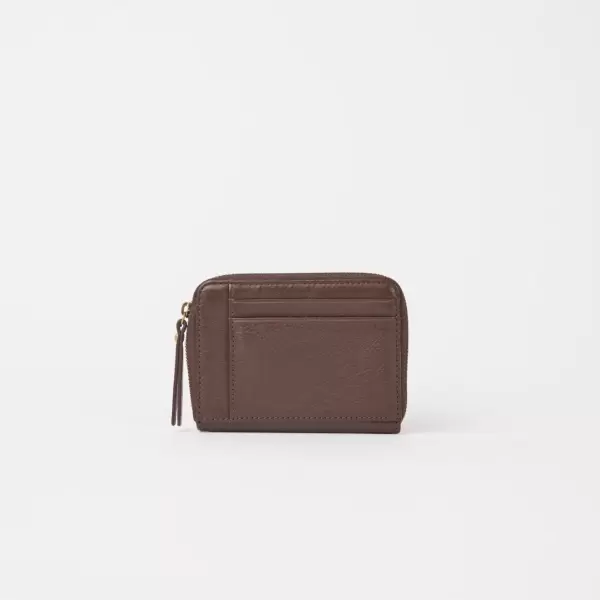 O My Bag - Robbie Wallet Soft Grain Leather, Chocolate