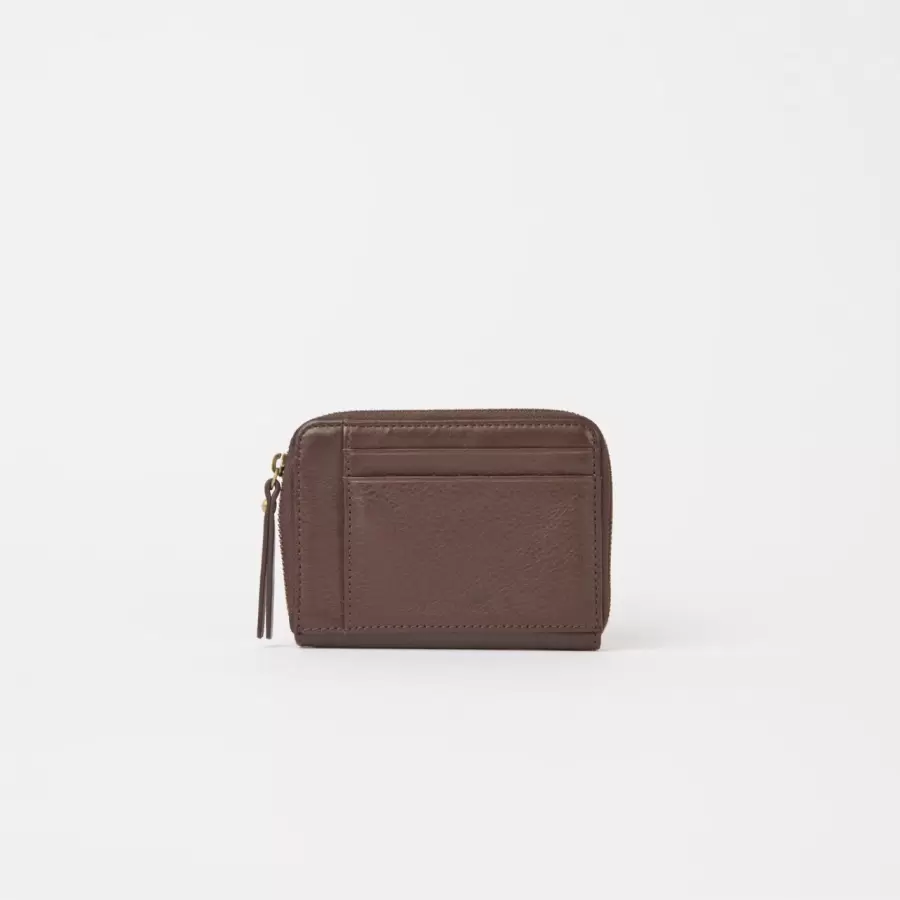 O My Bag - Robbie Wallet Soft Grain Leather, Chocolate