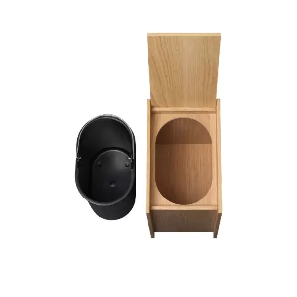 Ferm Living - Sama Wooden Bin, Oak H:35