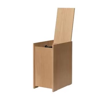 Ferm Living - Sama Wooden Bin, Oak H:35 Ferm Living - Sama Wooden Bin, Oak H:35