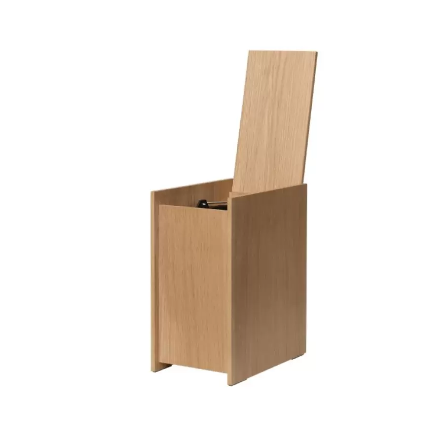 Ferm Living - Sama Wooden Bin, Oak H:35