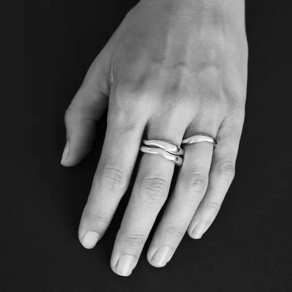Trine Tuxen - Ring Hayden, Sølv - ridset