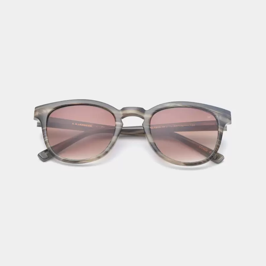 A.Kjærbede - Solbrille Bate, Striped Horn