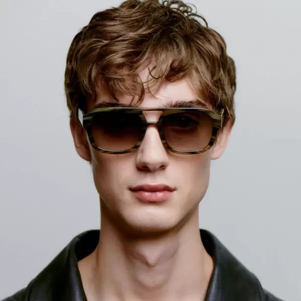 A.Kjærbede - Solbrille Kaya, Striped Horn
