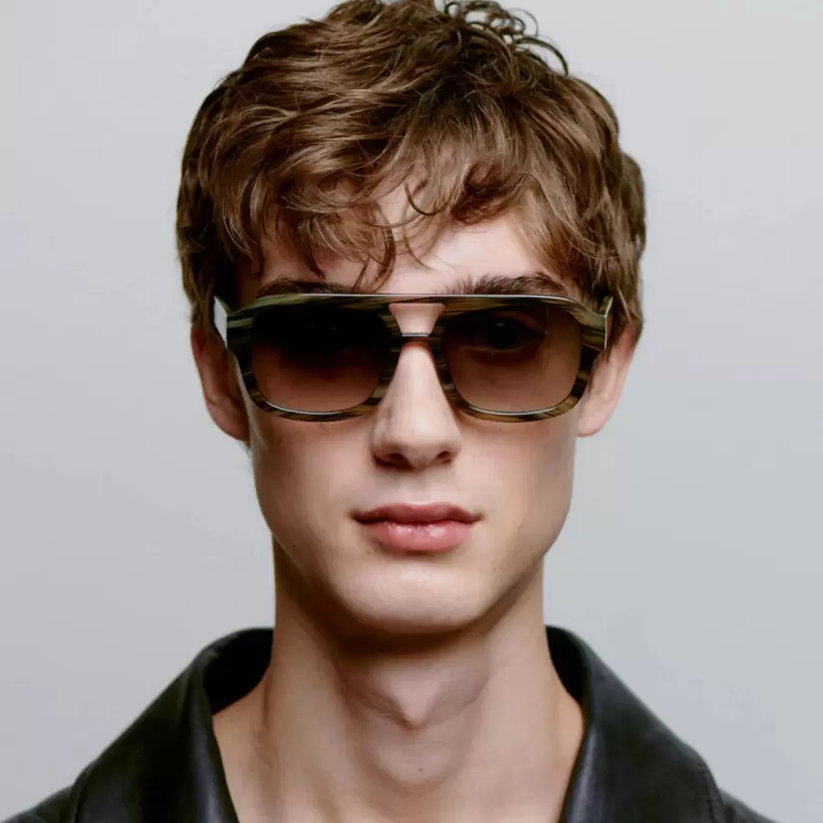 A.Kjærbede - Solbrille Kaya, Striped Horn
