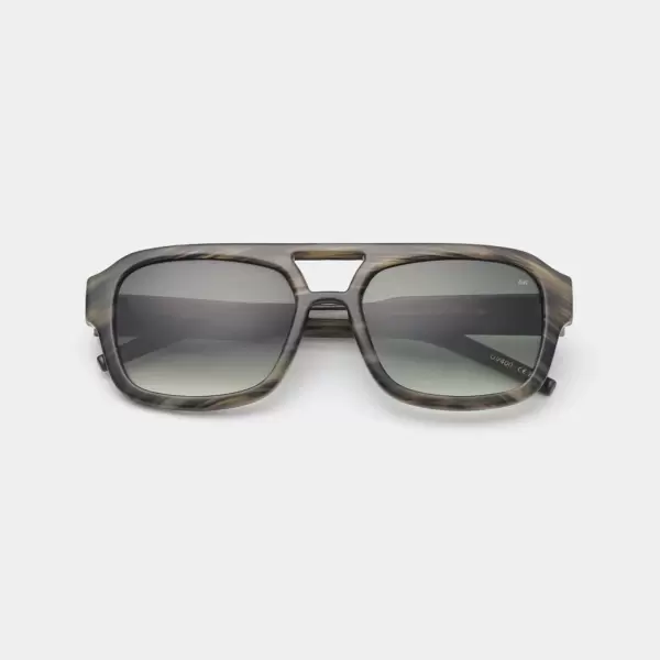 A.Kjærbede - Solbrille Kaya, Striped Horn