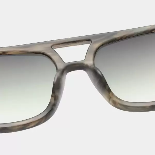 A.Kjærbede - Solbrille Kaya, Striped Horn