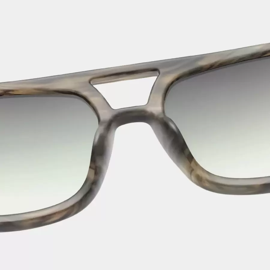 A.Kjærbede - Solbrille Kaya, Striped Horn