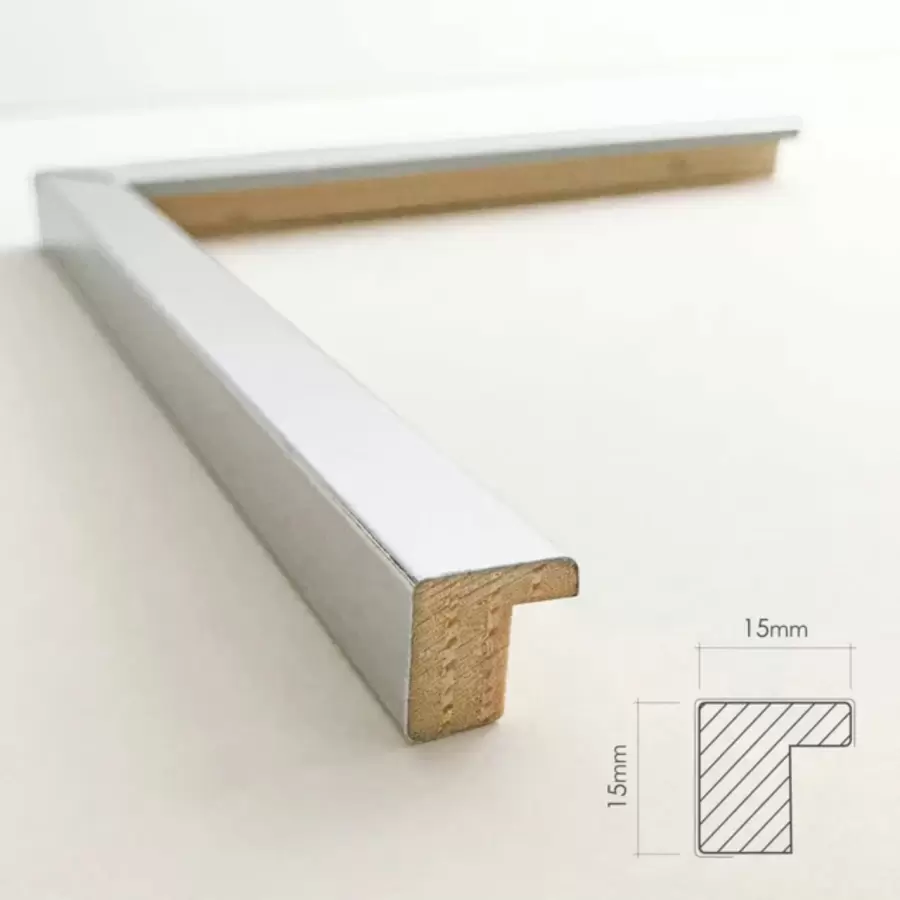 INCADO - Ramme Slim Silver, 30*40