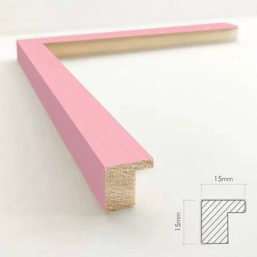 INCADO - Ramme Sugar Pink 50*70 FSC - Hent Selv
