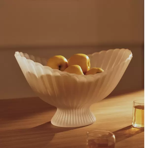 Ferm Living - Fountain Centrepiece, Frosted Glass
