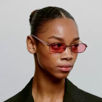 A.Kjærbede - Solbrille Noah, Rosegold Galactic Pink