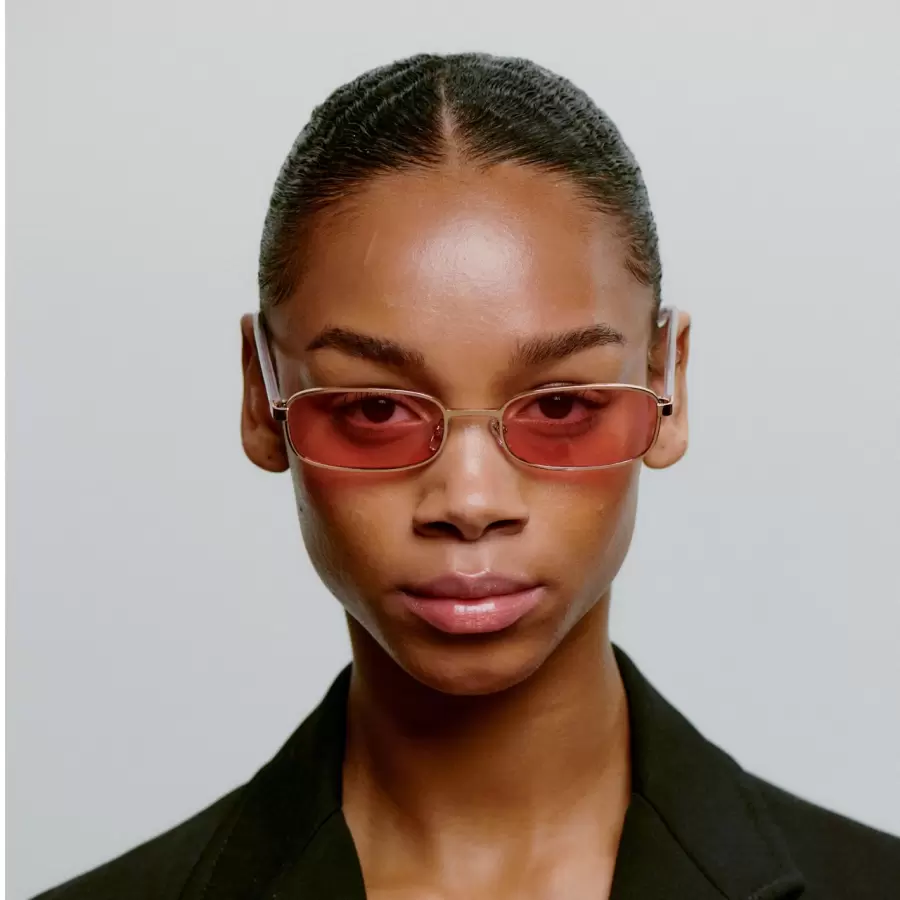 A.Kjærbede - Solbrille Noah, Rosegold Galactic Pink
